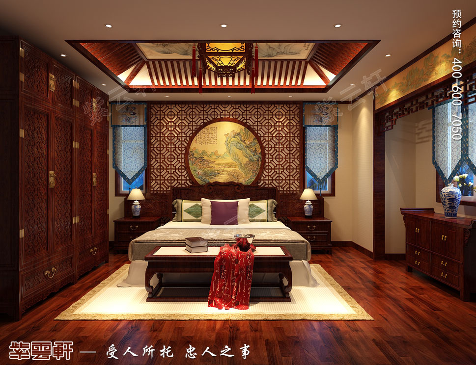 復(fù)古中式別墅<a href=http://www.disposabletattoopen.com/laorenfang/ target=_blank class=infotextkey>老人房裝修效果圖</a>