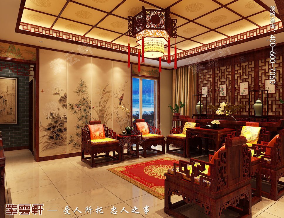 復(fù)古中式別墅<a href=http://www.disposabletattoopen.com/menting/ target=_blank class=infotextkey>門廳裝修效果圖</a>