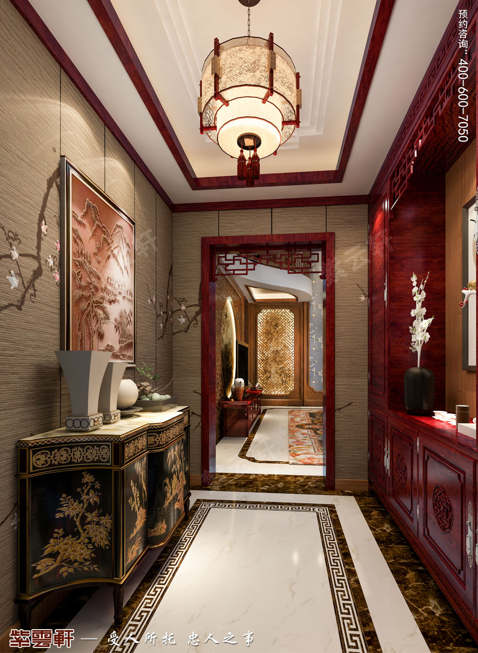 <a href=http://www.disposabletattoopen.com/xinzhongshi/ target=_blank class=infotextkey>新中式風格</a>別墅裝修玄關(guān)效果圖