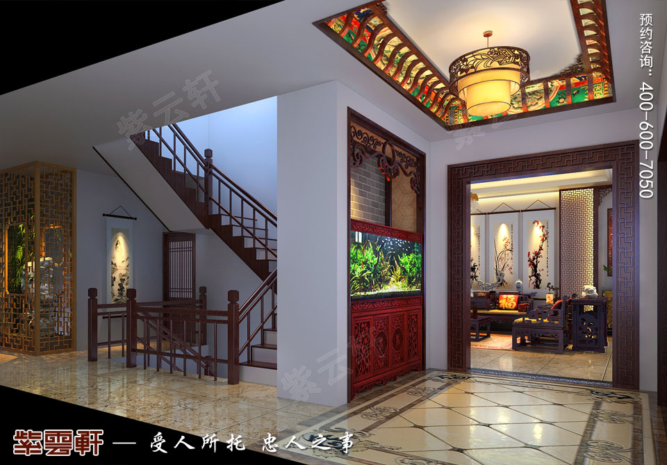 別墅門廳<a href=http://www.disposabletattoopen.com/xiandaizhongshi/ target=_blank class=infotextkey>現(xiàn)代中式風(fēng)格</a>裝修效果圖