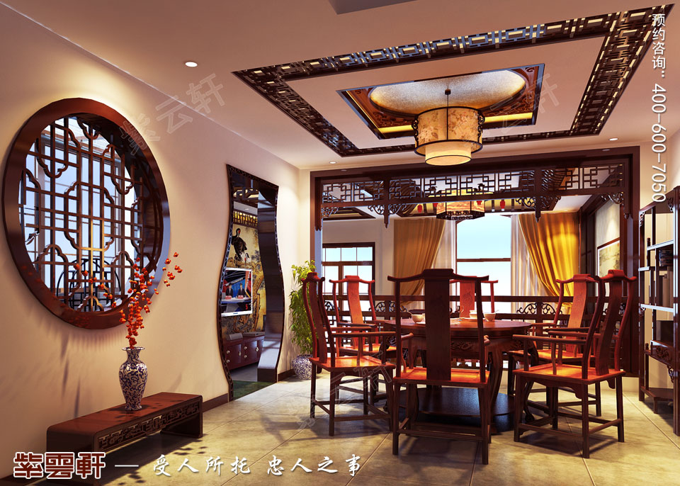 簡(jiǎn)約古典中式風(fēng)格<a href=http://www.disposabletattoopen.com/canting/ target=_blank class=infotextkey>餐廳裝修效果圖</a>