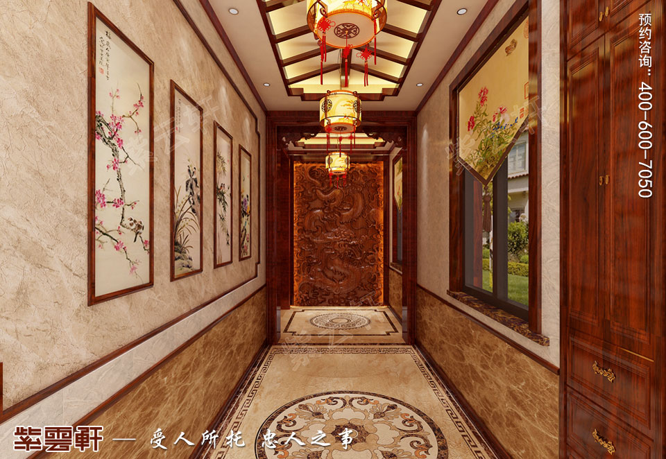 別墅門廳簡約<a href=http://www.disposabletattoopen.com/gudianzhongshi/ target=_blank class=infotextkey>古典中式風(fēng)格</a>裝修圖