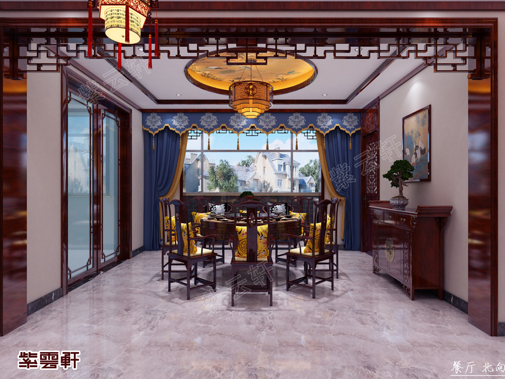 <a href=http://www.disposabletattoopen.com/ target=_blank class=infotextkey>中式風(fēng)格</a>餐廳裝修
