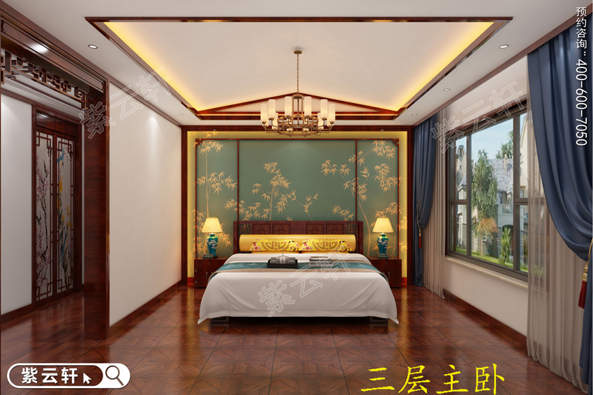 中式風格<a href=http://www.disposabletattoopen.com/woshi/ target=_blank class=infotextkey>臥室裝修效果圖</a>