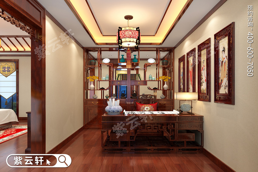 書房<a href=http://www.disposabletattoopen.com/ target=_blank class=infotextkey>中式裝修效果圖</a>
