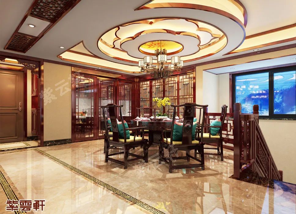 中式<a href=http://www.disposabletattoopen.com/canting/ target=_blank class=infotextkey>餐廳裝修效果圖</a>