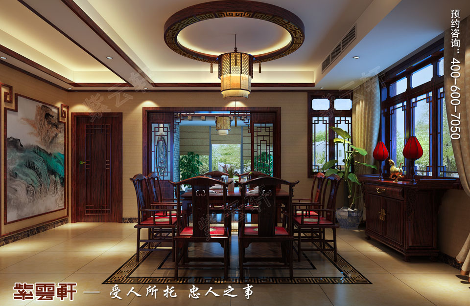 復(fù)式樓簡約古典中式<a href=http://www.disposabletattoopen.com/canting/ target=_blank class=infotextkey>餐廳裝修效果圖</a>