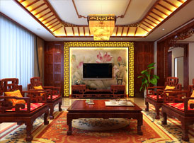 青島平層大宅簡(jiǎn)約古典中式風(fēng)格裝修效果圖 愜意悠然，詩情畫意