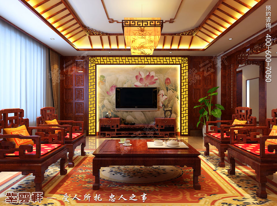 簡約古典中式風(fēng)格<a href=http://www.disposabletattoopen.com/keting/ target=_blank class=infotextkey>客廳裝修效果圖</a>