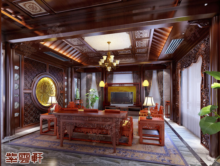 藏也藏不住的豪華，中式古典設(shè)計(jì)豪宅