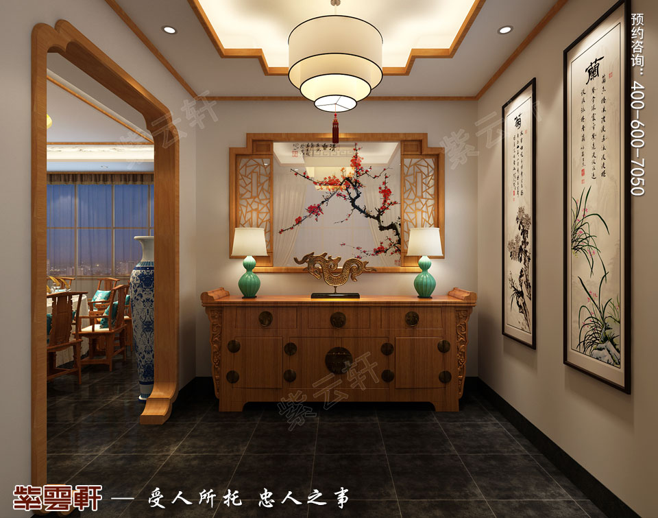 <a href=http://www.disposabletattoopen.com/ target=_blank class=infotextkey>中式風(fēng)格</a>餐飲會(huì)所門(mén)廳效果圖