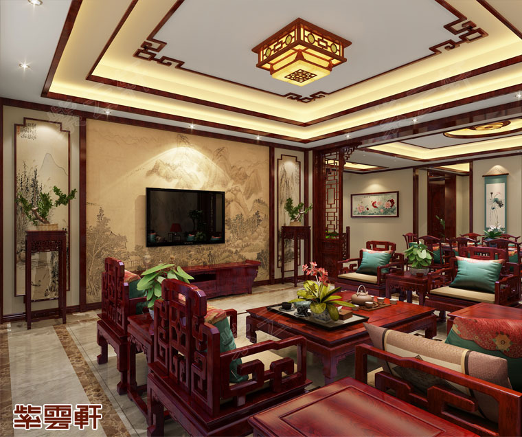 客廳<a href=http://www.disposabletattoopen.com/ target=_blank class=infotextkey>中式風格</a>裝修