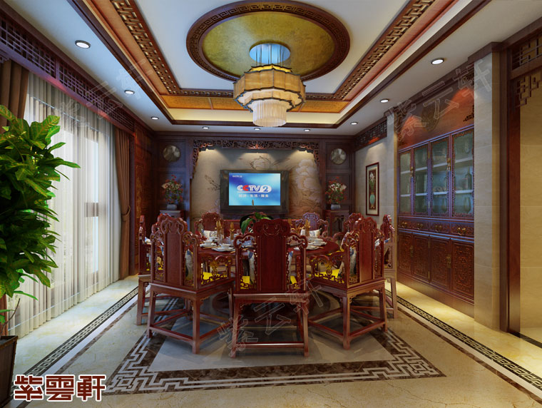 餐廳中式風格裝修效果圖